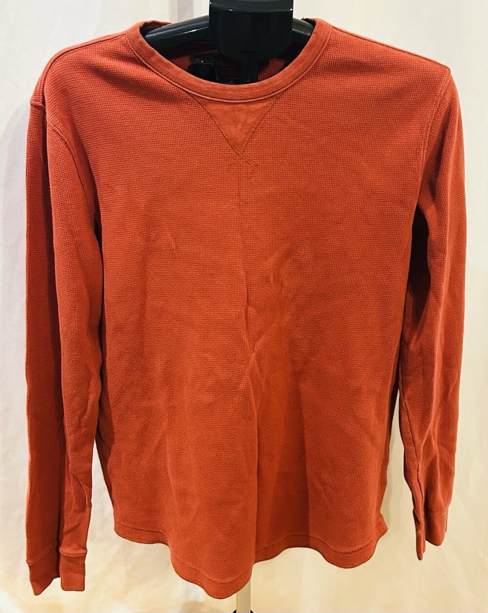 Sonoma Orange Thermal Crew Shirt Men's size L